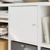 Bloc avec porte pour étagère cube GoodHome Mixxit blanc