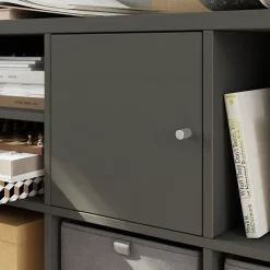 Bloc avec porte pour étagère cube GoodHome Mixxit anthracite