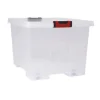 Boite de rangement - EDA - CLIPSTOCK - 75L - Transparent - Roulettes - Empilable