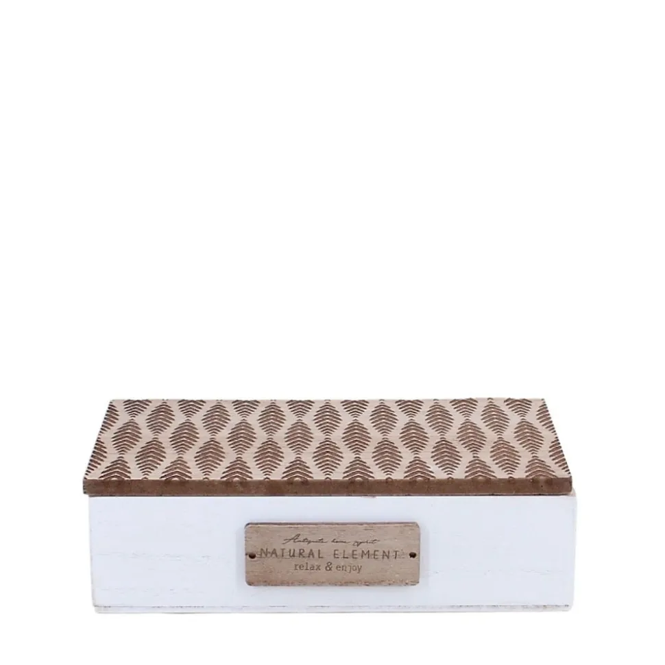 Boite de rangement en bois 22x12cm