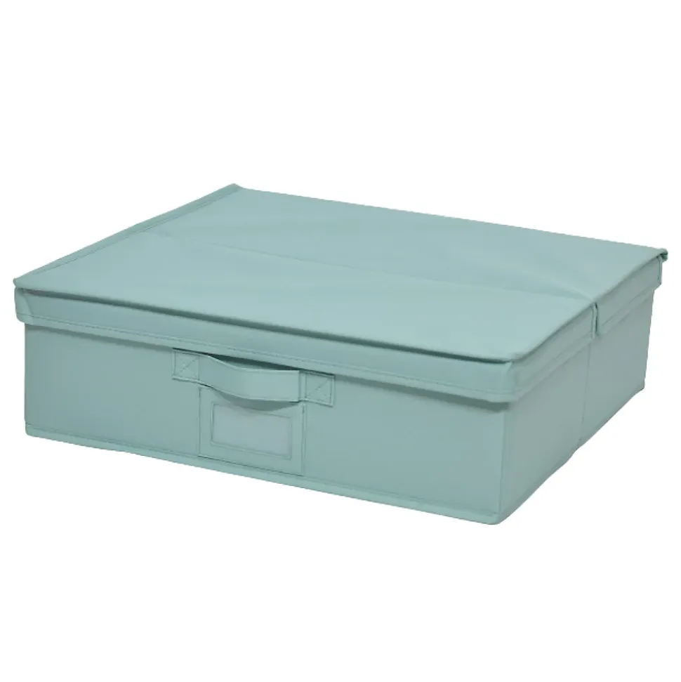 Boite de rangement H. 14 cm x L. 45 cm Pratiks vert d'eau