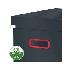 Boite rangement en carton solide Cosy M - Gris