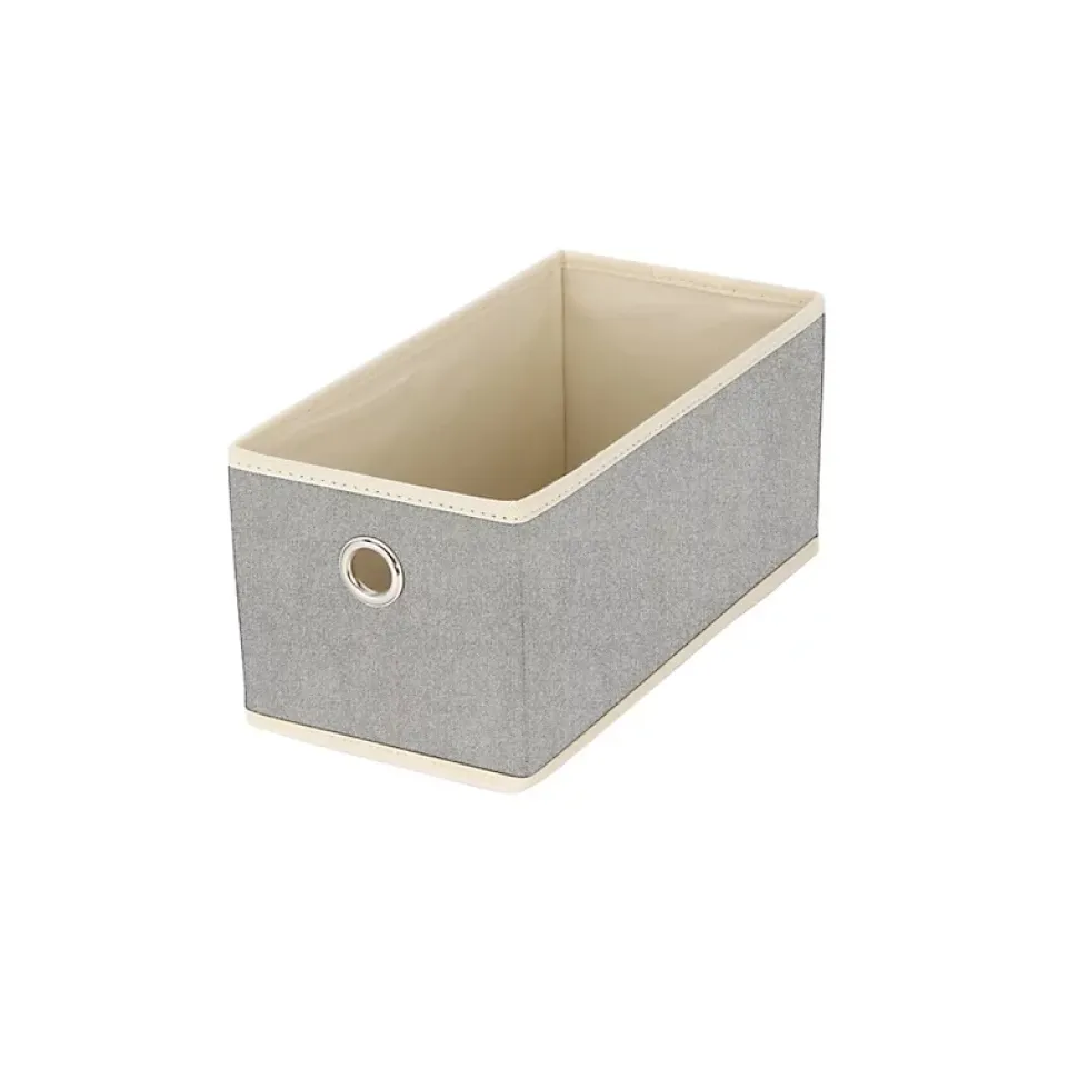 Boite Tiroir de rangement microaérée et respirant rectangle Gris MSV