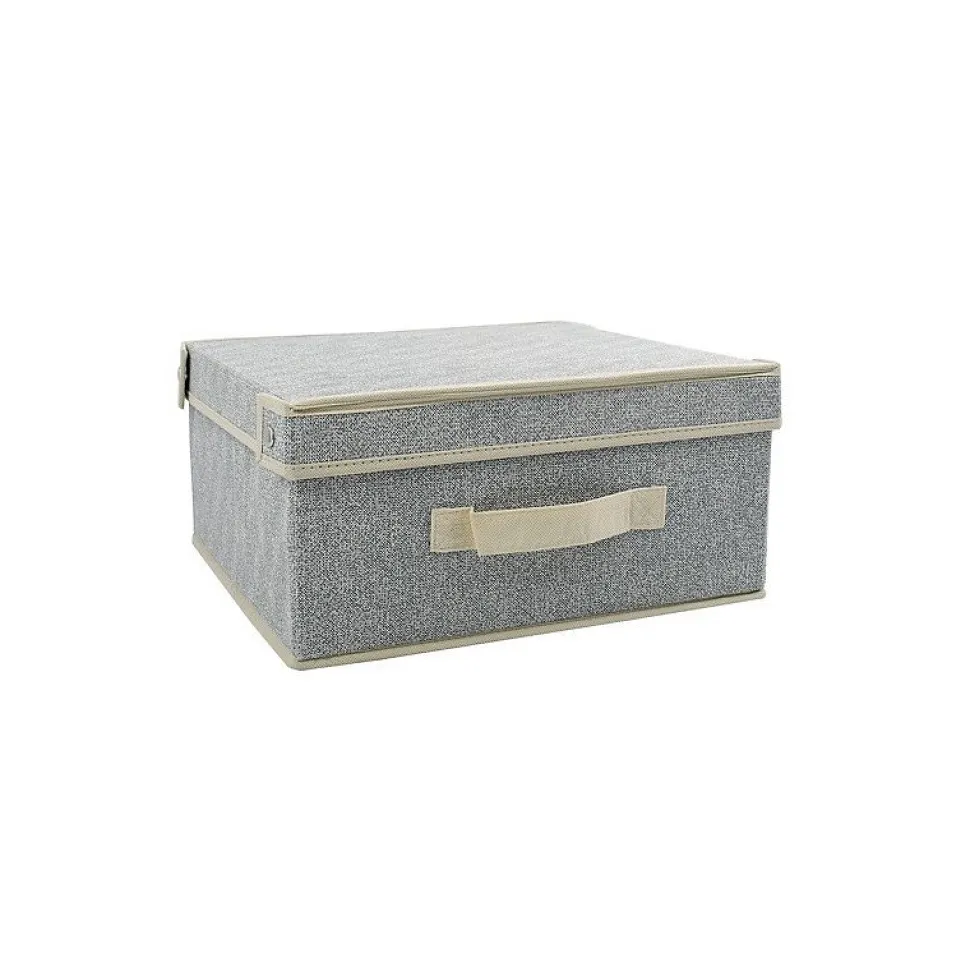 Boite Tiroir de rangement microaérée et respirant avec couvercle Gris MSV