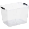 Boite transparente avec couvercle pliant 30 litres