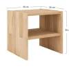 Bonnie - table de chevet - chêne massif - 35 cm - Lisa Design