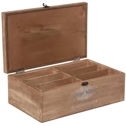 Boîte à couture Hiver - bois - 30x10 cm - Atmosphera