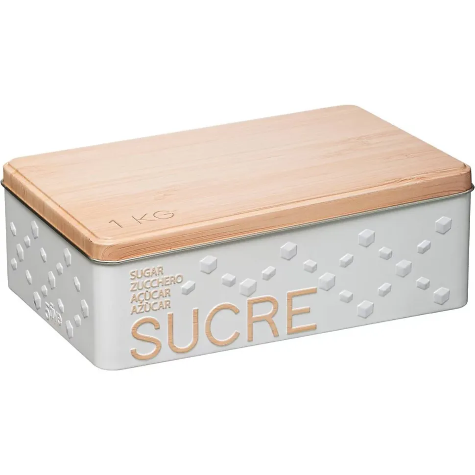 Boîte à sucre morceaux métal Blanc Scandi Nature - 5Five