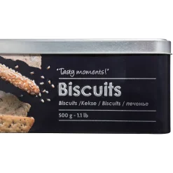 Boîte biscuits métal Noir Black Edition - 5Five