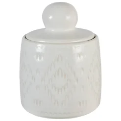 Boîte déco Mala céramique blanc H1915,2cm - Atmosphera