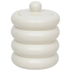 Boîte déco Mike céramique blanc 14,711,2cm - Atmosphera