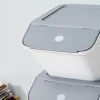 Boîte de rangement 51 L empilable SmartStore Collect Stack It Orthex P.55 cm blanc et gris