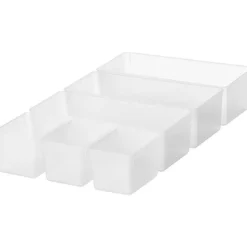 Boîte de rangement 14 litres avec 7 bacs et couvercle