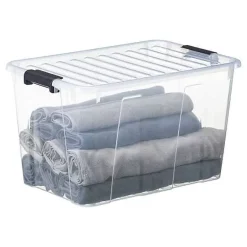 Boîte de rangement avec couvercle Home Box 52 litres