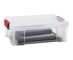 Boîte de rangement avec couvercle Sundis Clip’n store 9 L transparent