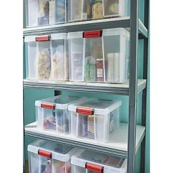 Boîte de rangement avec couvercle Sundis Clip’n store 17 L transparent