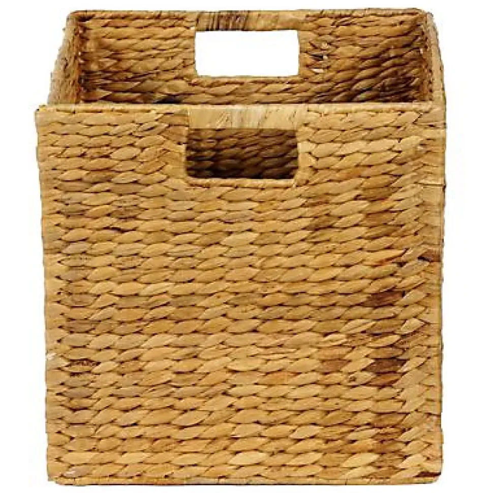 Boîte de rangement carrée en fibre naturelle Mixxit