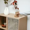 Boîte de rangement carrée en textile Mixxit motif œil