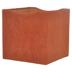 Boîte de rangement carrée en velours Mixxit coloris terracotta
