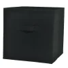 Boîte de rangement carrée en textile Mixxit coloris noir