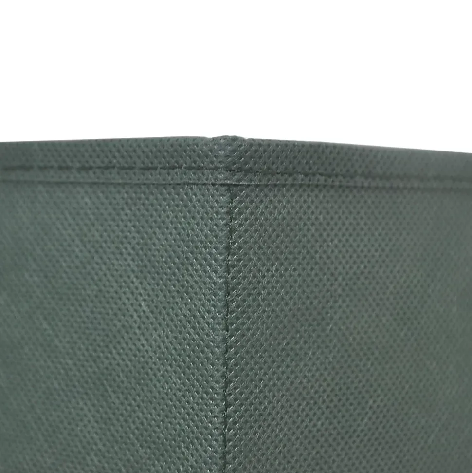 Boîte de rangement carrée en textile Mixxit coloris vert