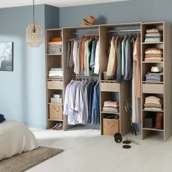 Boîte de rangement carrée en toile de jute Mixxit