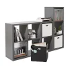 Boîte de rangement carrée en plastique Mixxit coloris blanc