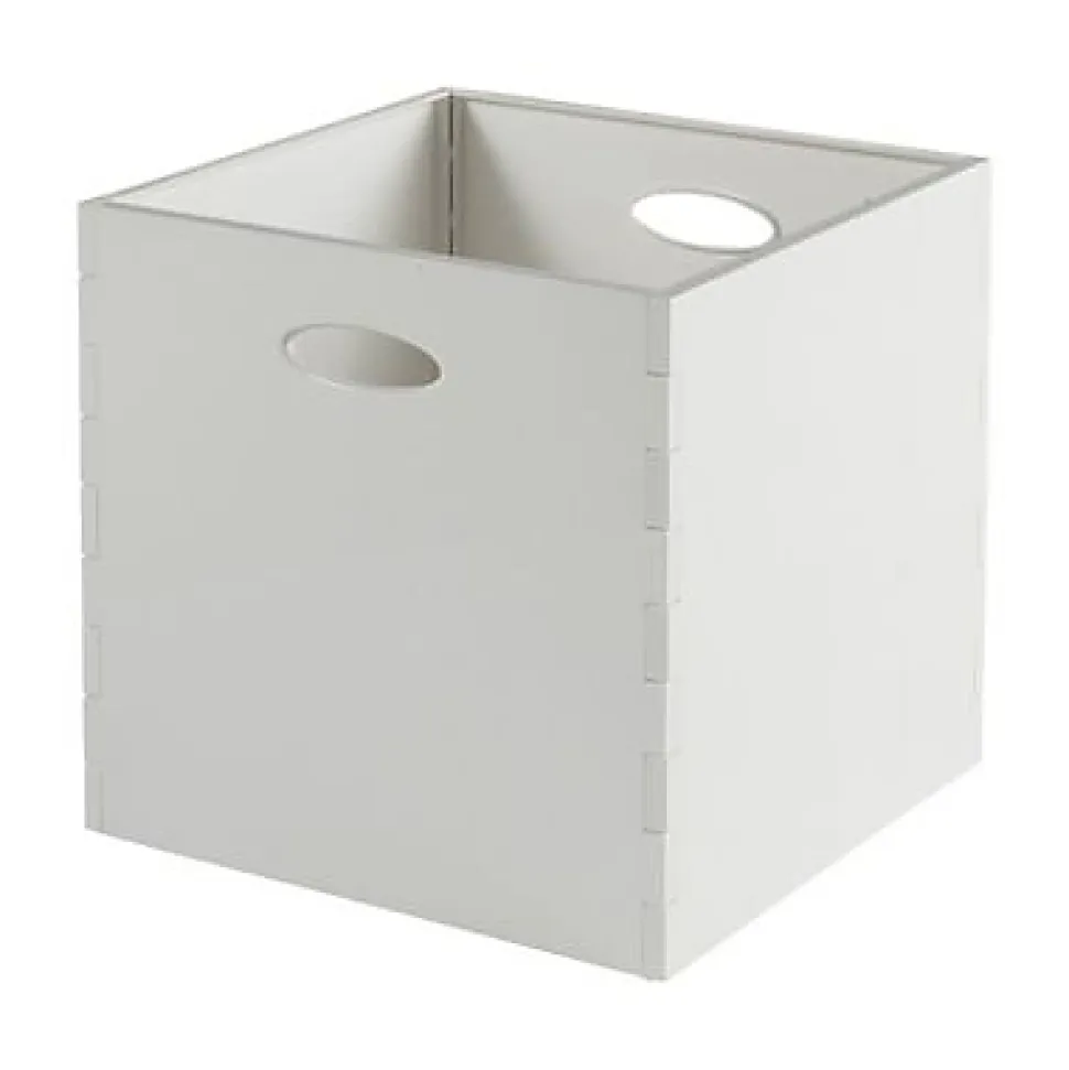 Boîte de rangement carrée en plastique Mixxit coloris blanc
