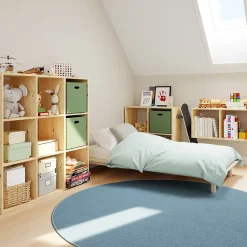 Boîte de rangement carrée en plastique Mixxit coloris vert