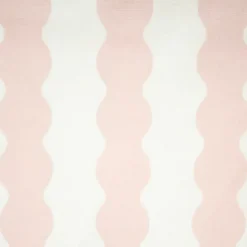 Boîte de rangement carrée en polycoton avec cadre Mixxit Hippolyte rose et blanc