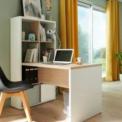 Boîte de rangement carrée en velours Mixxit coloris beige