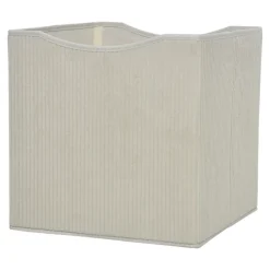 Boîte de rangement carrée en velours Mixxit coloris beige