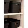 Boîte de rangement Décor Stone 30 L - Noir - 43 x 33 x 25,7 cm - EDA PLASTIQUE