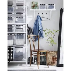 Boîte de rangement empilable 46 litres - Clips Blancs