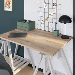 Boîte de rangement en carton vice-versa 2 tiroirs vert