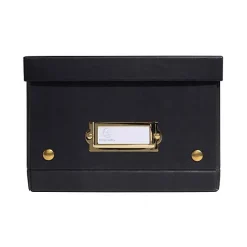 Boîte de rangement en carton Neo Deco A5+ - Noir