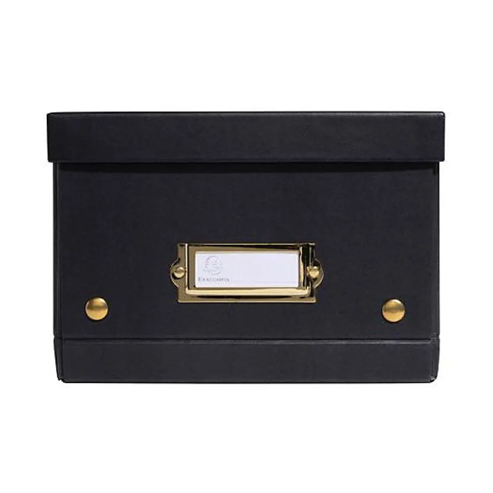 Boîte de rangement en carton Neo Deco A5+ - Noir