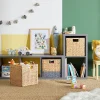 Boîte de rangement en fibre naturelle Mixxit coloris gris