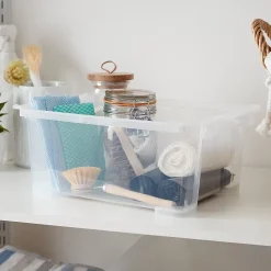 Boîte de rangement en plastique transparent 10L, Kaze