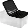 Boîte de rangement en plastique transparent 41,5 L vendue par 3 pièces
