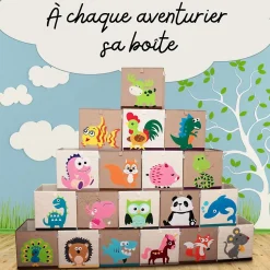 Boîte de rangement en tissu pour enfant
