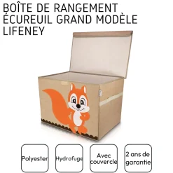 Boîte de rangement en tissu pour enfant grand modèle 