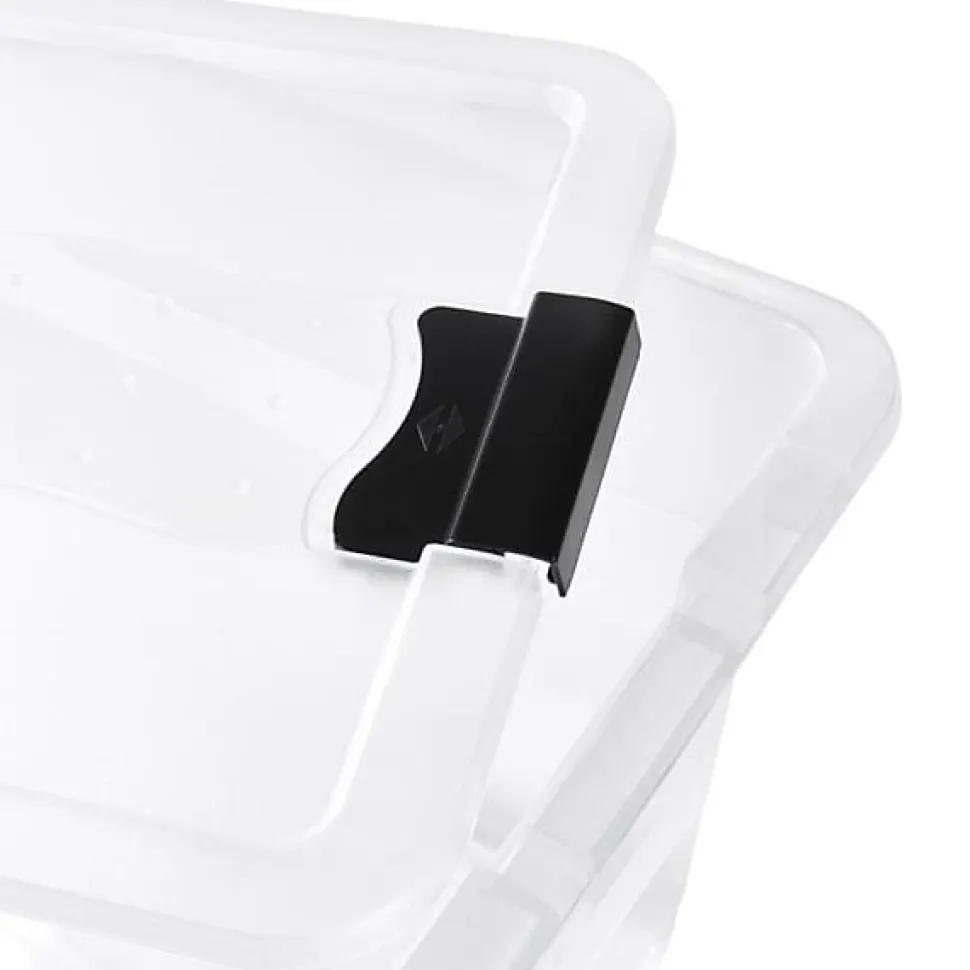 Boîte de rangement jouet avec couvercle 24 litres - Transparent