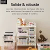 Boîte de rangement 25L empilable SmartStore Classic Orthex 16 P. 40 cm transparent