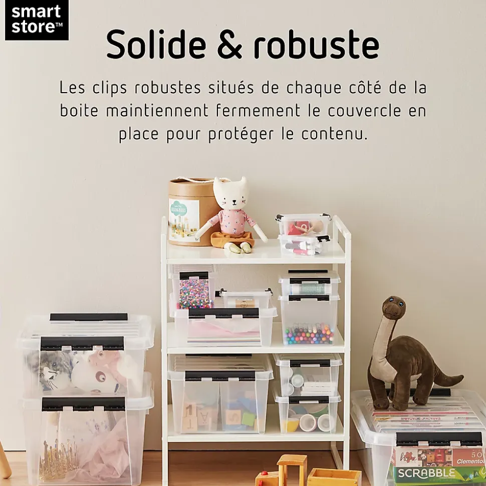 Boîte de rangement 25L empilable SmartStore Classic Orthex 16 P. 40 cm transparent