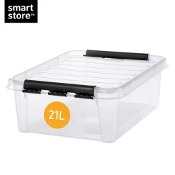 Boîte de rangement 21L empilable SmartStore Classic Orthex 24 P. 50 cm transparent