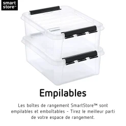 Boîte de rangement 0,3L SmartStore Classic 0.5 Orthex P. 15 cm transparent