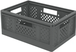 Boîte de rangement 14L Sundis Fold'n Store P.38,6 cm plastique gris