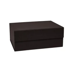 Boîte de rangement marron en carton H15x33x25