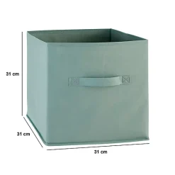 Boîte de rangement Mix 'n' Modul vert céladon 31x31cm - Vert céladon- 5five
